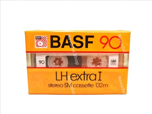 Audio cassette BASF LH extra I 90 yellow